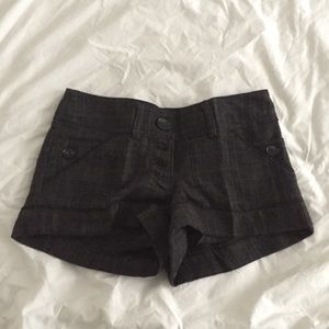 NWT! Wool blend tweed mini shorts